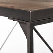 Mercana Trestman Brown Wood Top W/Black Iron Base Accent Bench Clearance