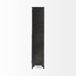 Mercana Poppy Black Metal With Glass Door Display Cabinet