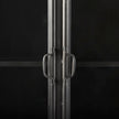 Mercana Poppy Black Metal With Glass Door Display Cabinet