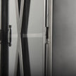 Mercana Poppy Black Metal With Glass Door Display Cabinet