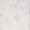 Mercana Lucas White Marble Top Black Metal Base Coffee Table