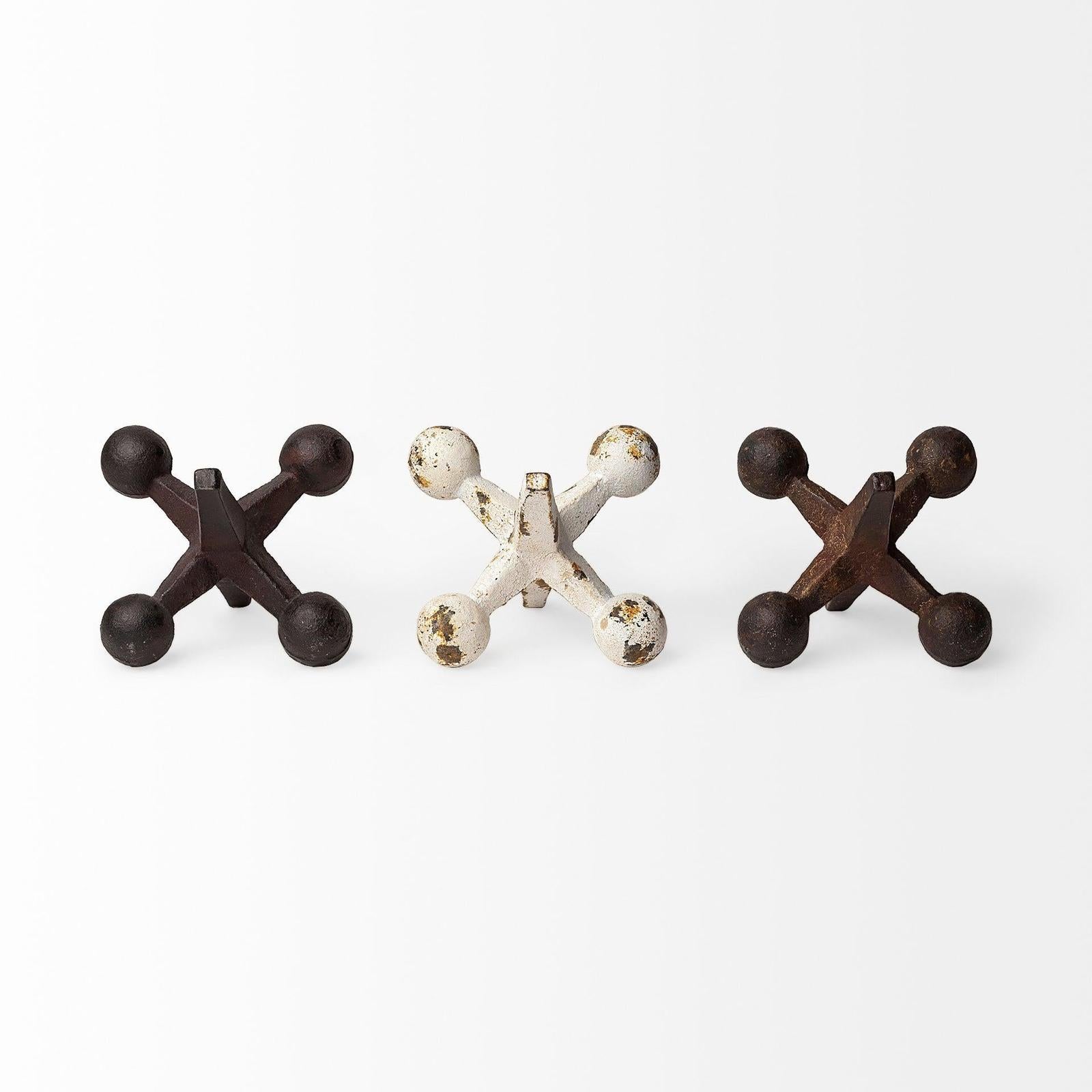 Mercana Jax Cast Iron Metal Jacks- Set of 3