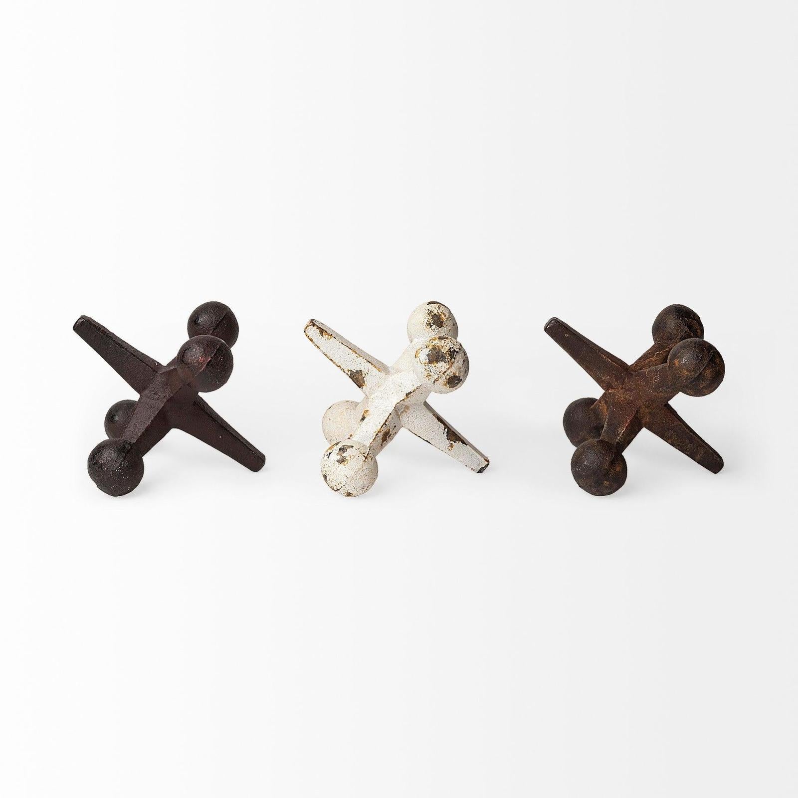 Mercana Jax Cast Iron Metal Jacks- Set of 3