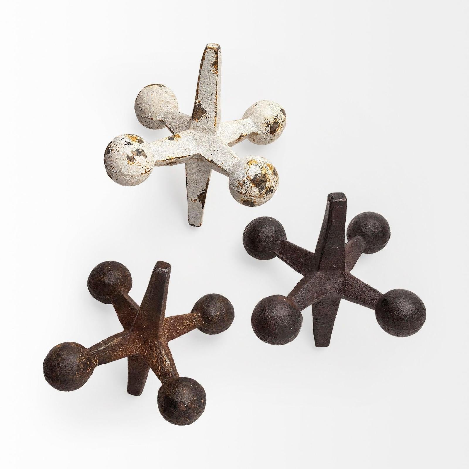 Mercana Jax Cast Iron Metal Jacks- Set of 3