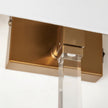 Mercana Cantabria White Shade Brass/Acrylic Wall Sconce Clearance