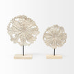 Mercana Kamara White Washed Wood W/Antiqued Silver Botanical Decorative Object Clearance