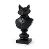 Mercana Murray Black Painted Resin Fox in a Suit Bust