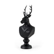 Mercana Mozart Black Painted Resin Deer Bust