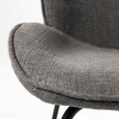 Mercana Inala Grey Seat Metal Frame Dining Chair Clearance