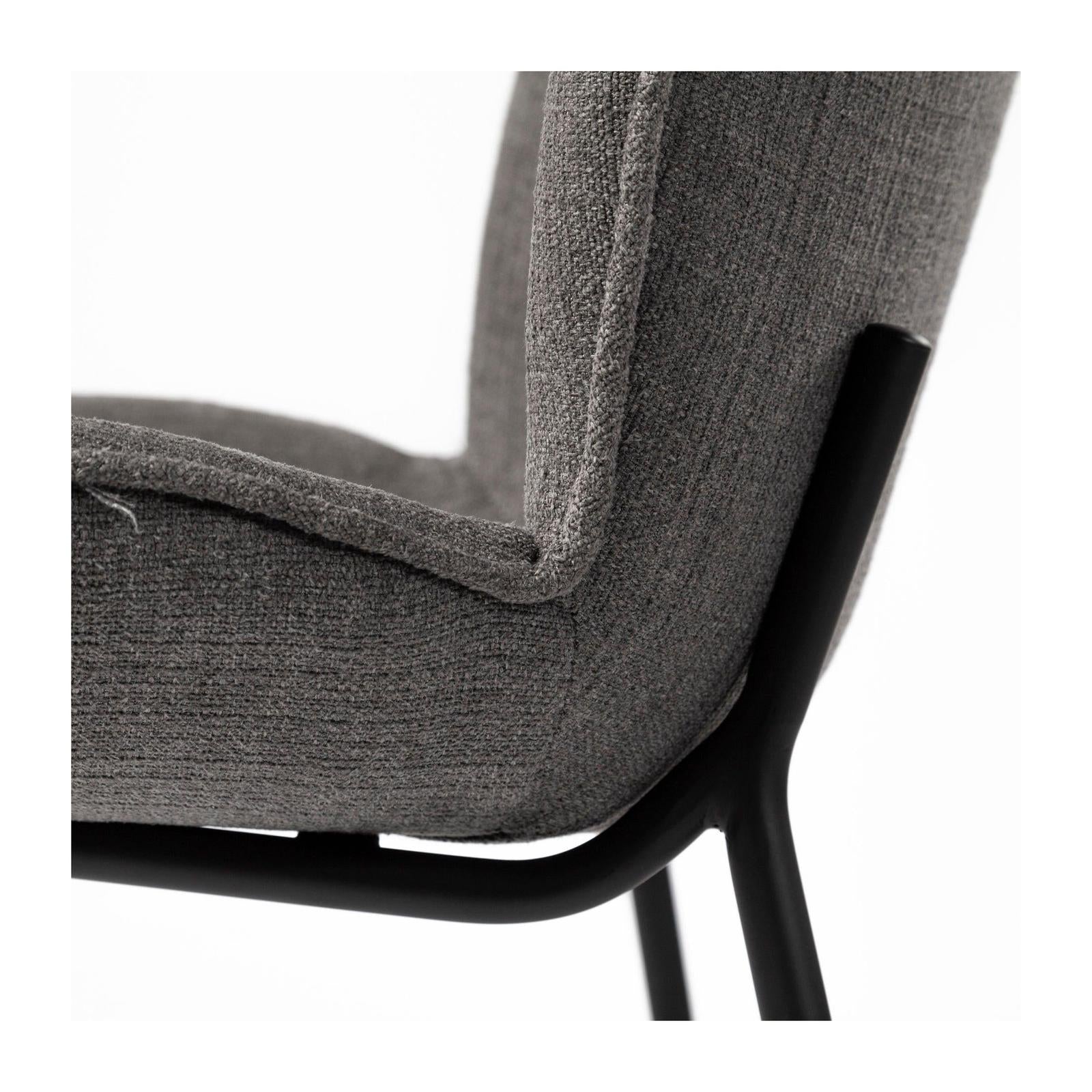 Mercana Inala Grey Seat Metal Frame Dining Chair Clearance