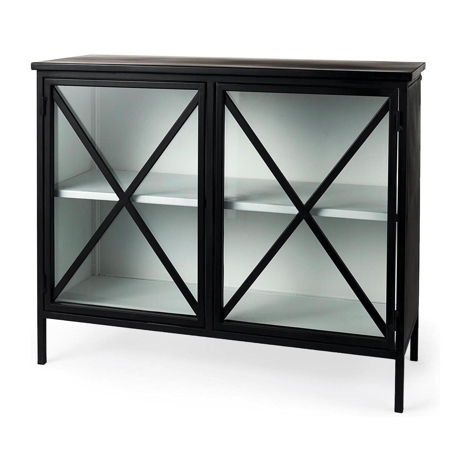 Mercana Aurelia Two Door Glass Cabinet Clearance