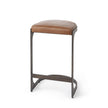 Mercana Tyson Leather W/ Metal Frame Counter Stool