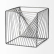 Mercana Rochon Gray Metal Decorative Cube Clearance
