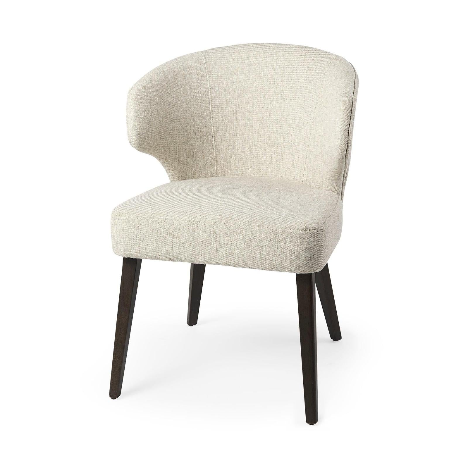 Mercana Niles Wooden Legs Wingback Dining Chair