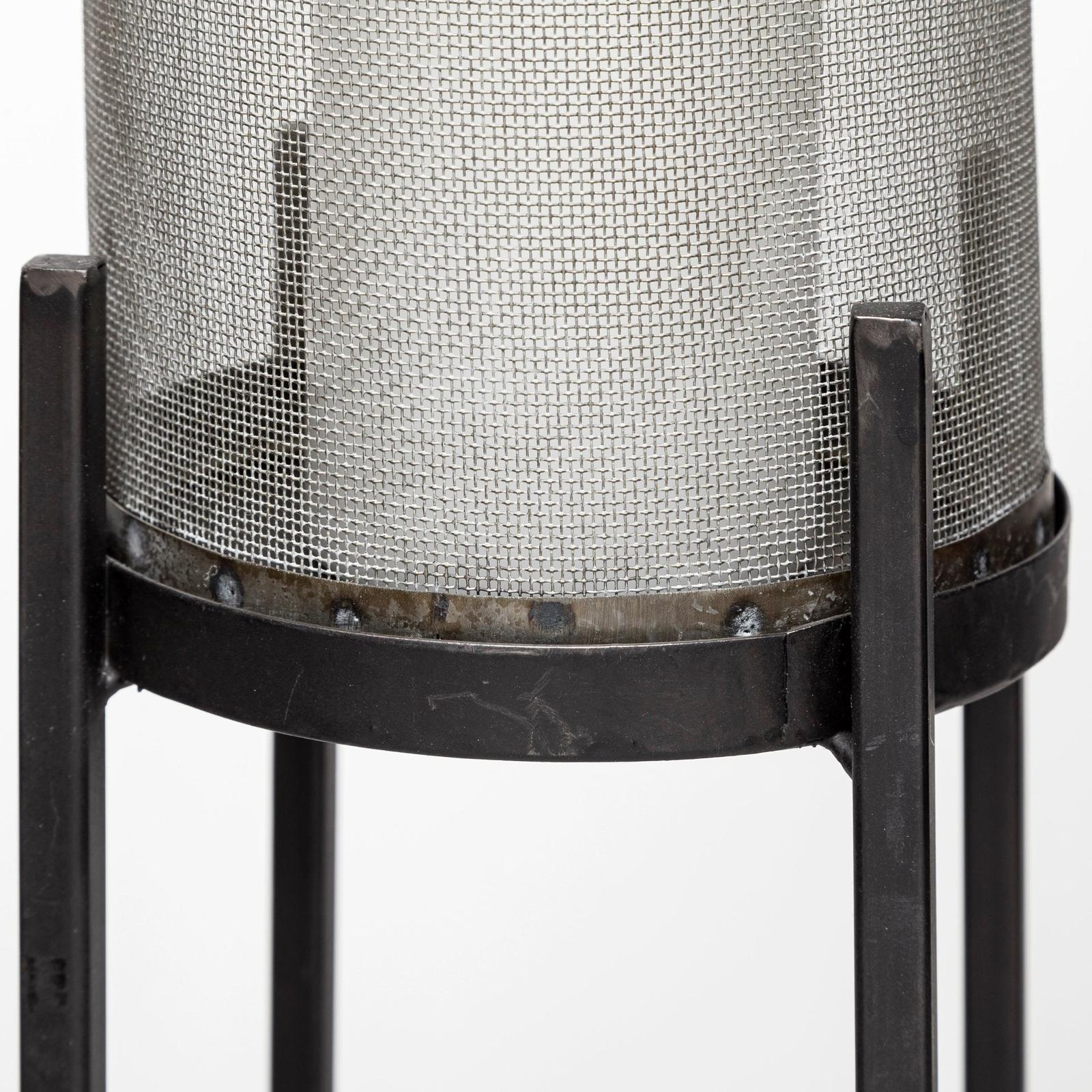 Mercana Steen Black Meshed Metal Candle Holder Lanterns - Set of 2 Clearance