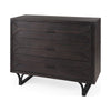 Mercana Giselle Fir Veneer 3 Drawer Accent Cabinet