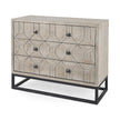 Mercana Genevieve Fir Veneer 3 Drawer Accent Cabinet