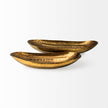 Mercana Karmen Gold Hammered Oversized Bowls- Set of 2 Clearance