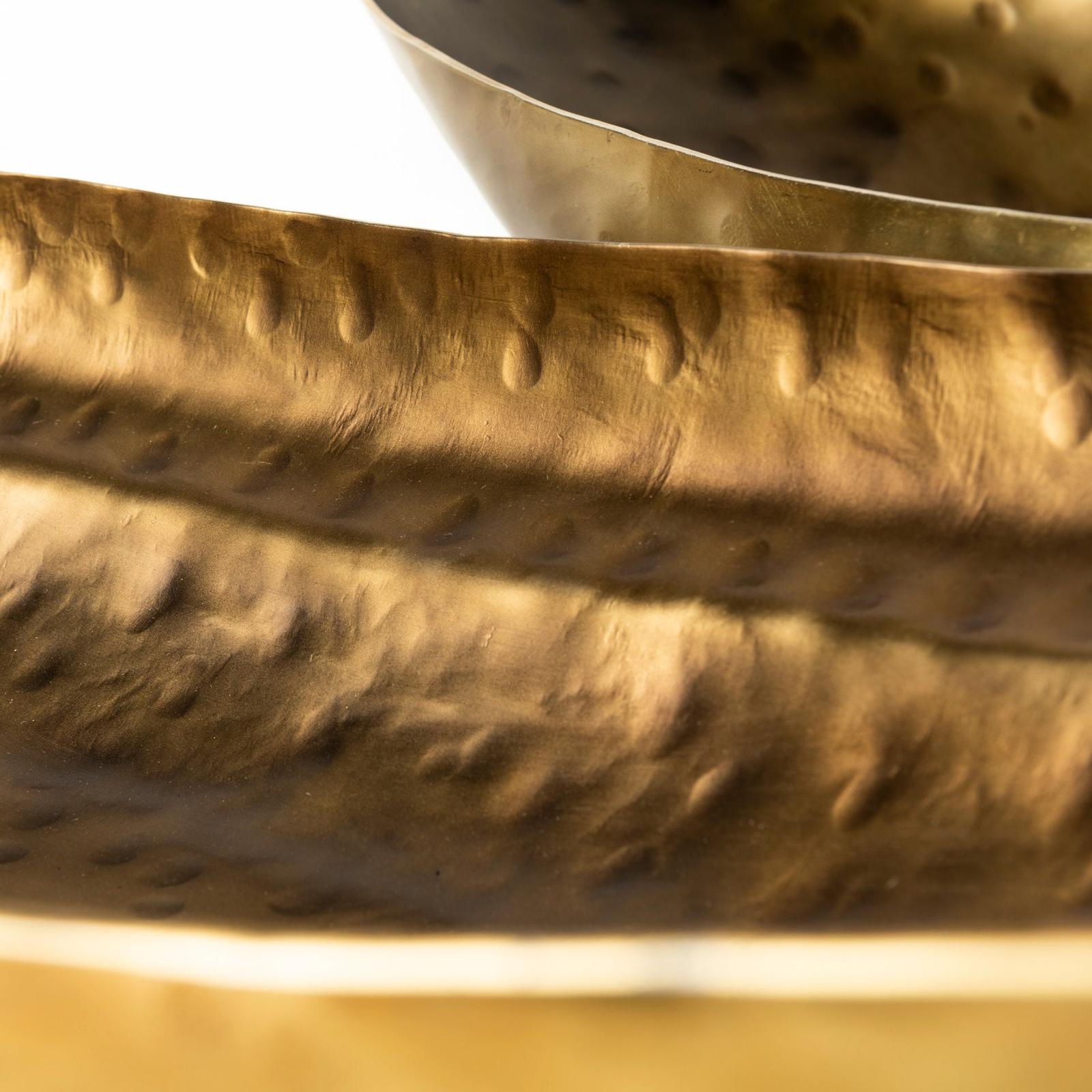 Mercana Karmen Gold Hammered Oversized Bowls- Set of 2 Clearance