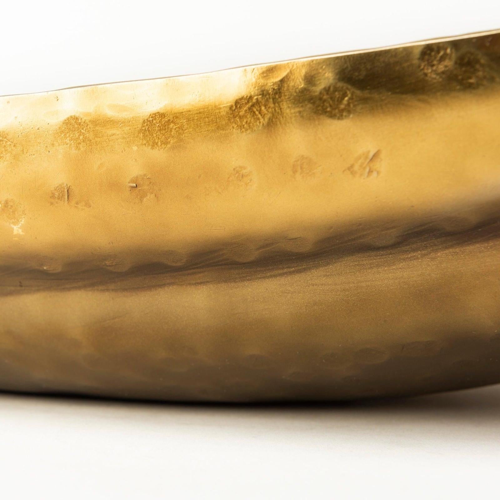 Mercana Karmen Gold Hammered Oversized Bowls- Set of 2 Clearance