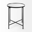 Mercana Samantha Black Mirror Top Accent Table