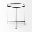 Mercana Samantha Black Mirror Top Accent Table