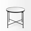 Mercana Samantha Black Mirror Top Accent Table