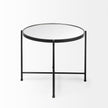 Mercana Samantha Black Mirror Top Accent Table