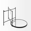 Mercana Samantha Black Mirror Top Accent Table