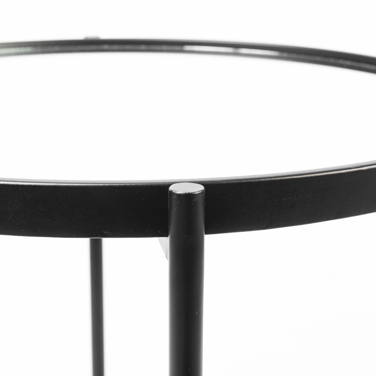 Mercana Samantha Black Mirror Top Accent Table