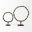 Mercana Rizwan Black Aluminum Braided Circular Object