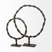Mercana Rizwan Black Aluminum Braided Circular Object