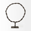 Mercana Rizwan Black Aluminum Braided Circular Object