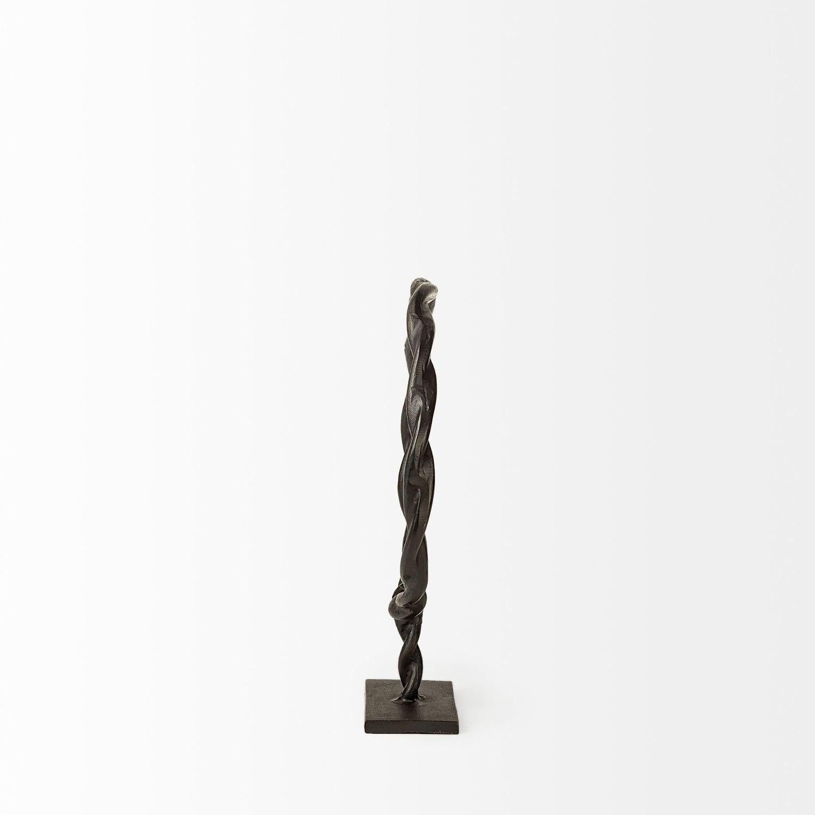 Mercana Rizwan Black Aluminum Braided Circular Object