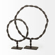 Mercana Rizwan Black Aluminum Braided Circular Object