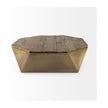 Mercana Esagono Octagonal Reclaimed Wood Coffee Table w/ Storage