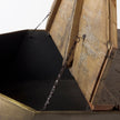Mercana Esagono Octagonal Reclaimed Wood Coffee Table w/ Storage