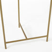 Mercana Stella White Round Marble Top W/Gold Base Accent Table Clearance