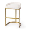 Mercana Hollyfield Gold Metal Base Bar Stool
