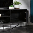 Mercana Hogarth I Dark Brown Solid Wood TV Stand Media Console with Storage, TV up to 81