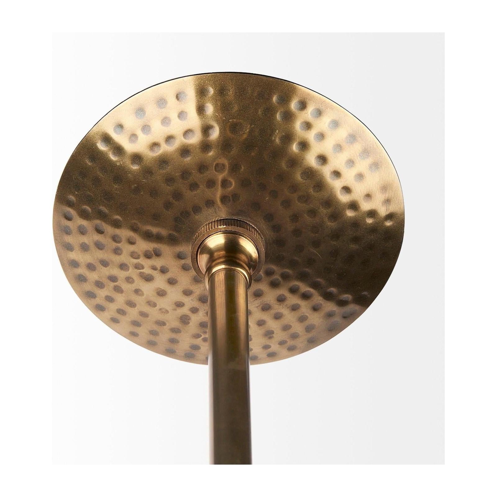 Mercana Garnet Gold Hammered Metal Pendant Light Clearance