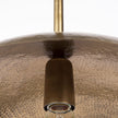 Mercana Garnet Gold Hammered Metal Pendant Light Clearance