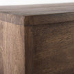 Mercana GlennDark Brown Wood w/ Black Iron Frame-2 Door Accent Cabinet