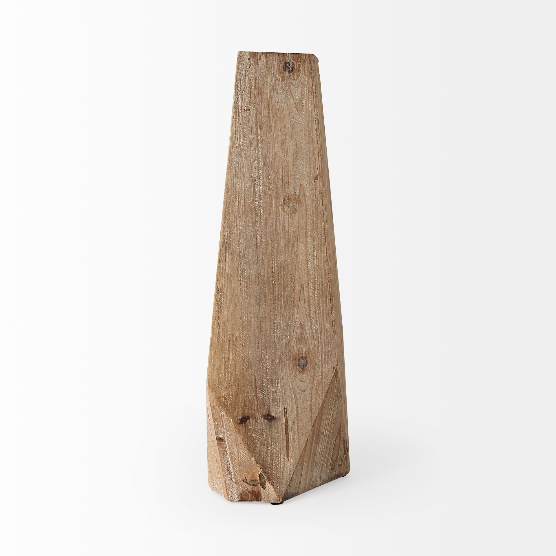 Mercana Allen Natural Wooden Base Oval Vase