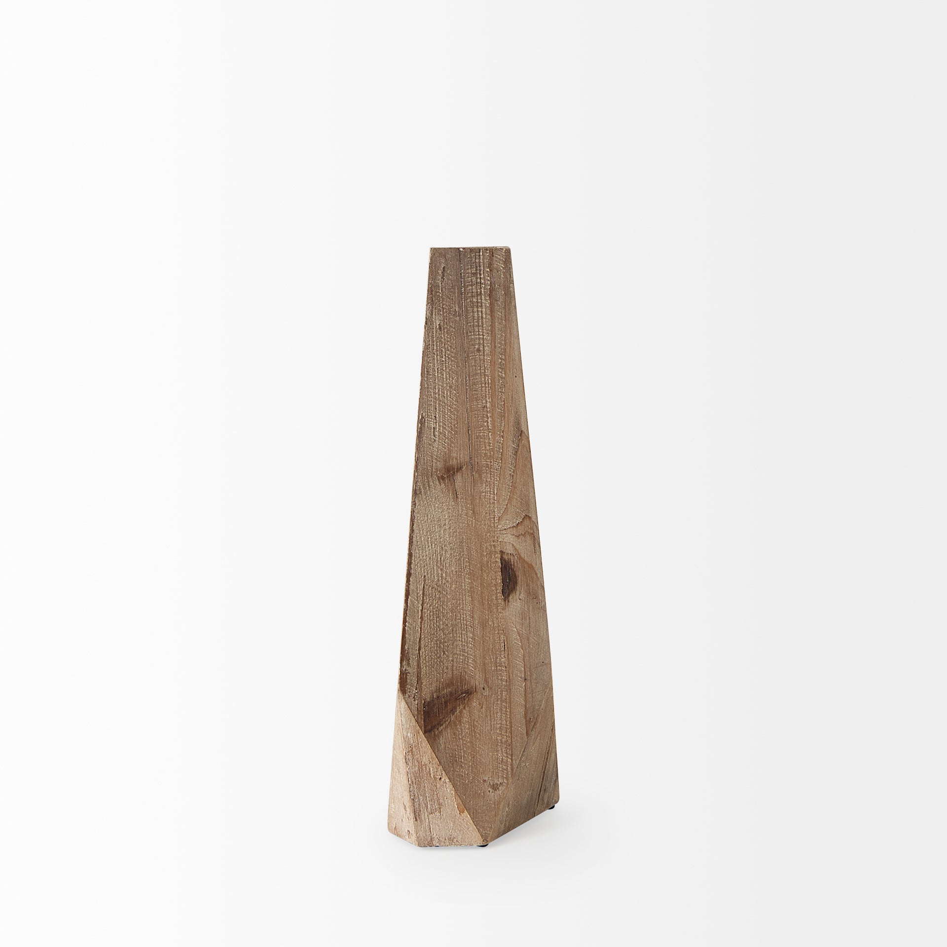 Mercana Allen Natural Wooden Base Oval Vase