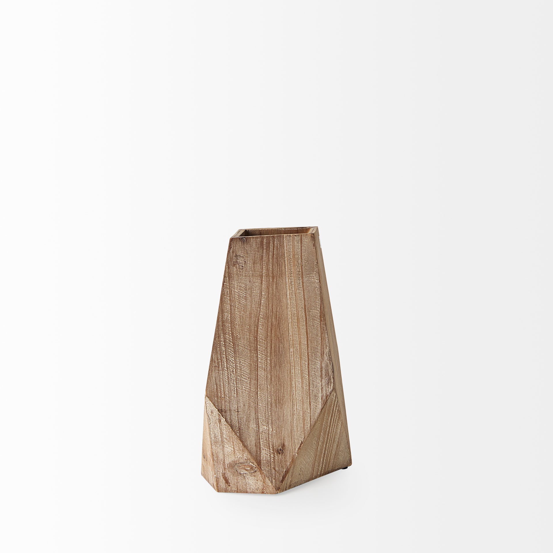 Mercana Allen Natural Wooden Base Oval Vase