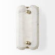 Mercana Stein Gold W/ White Marble Shade Wall Sconce Clearance