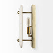 Mercana Stein Gold W/ White Marble Shade Wall Sconce Clearance