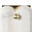 Mercana Stein Gold W/ White Marble Shade Wall Sconce Clearance