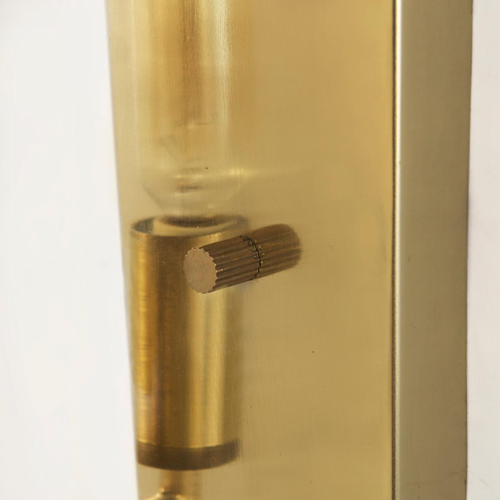 Mercana Stein Gold W/ White Marble Shade Wall Sconce Clearance
